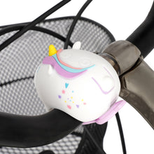 Last inn bildet i Galleri-visningsprogrammet, Bikeaholic Ladbar sykkelys m/ bjelle Enhjørning