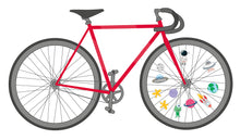 Last inn bildet i Galleri-visningsprogrammet, Bikeaholic Sykkelmerker til eiker 30 stk Space