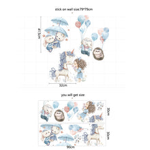 Last inn bildet i Galleri-visningsprogrammet, Wallsticker Fairytale with animals