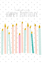 Last inn bildet i Galleri-visningsprogrammet, Kort L Happy Birthday Candles