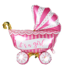 Last inn bildet i Galleri-visningsprogrammet, Ballong Folie Barnevogn Jente