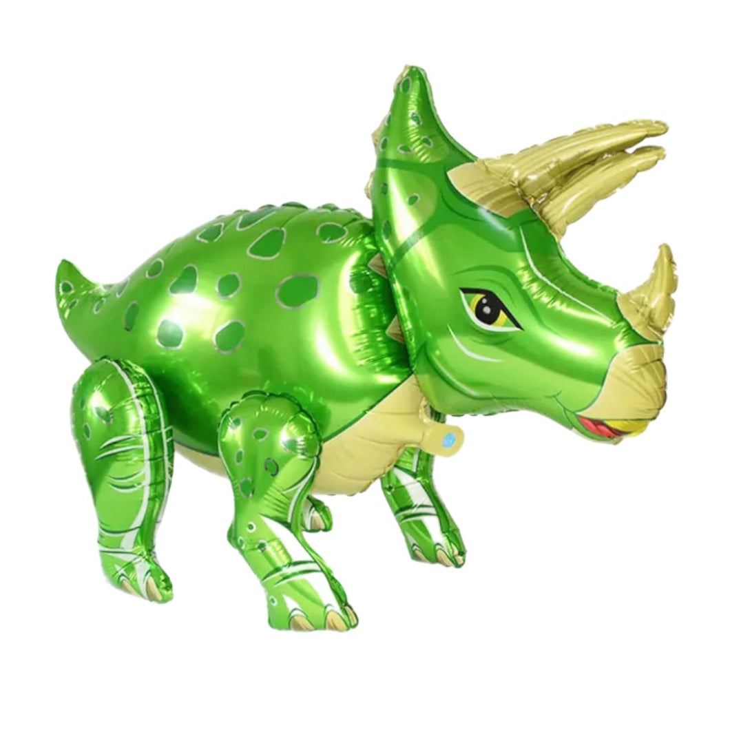 Folie Ballong Triceratops Grønn