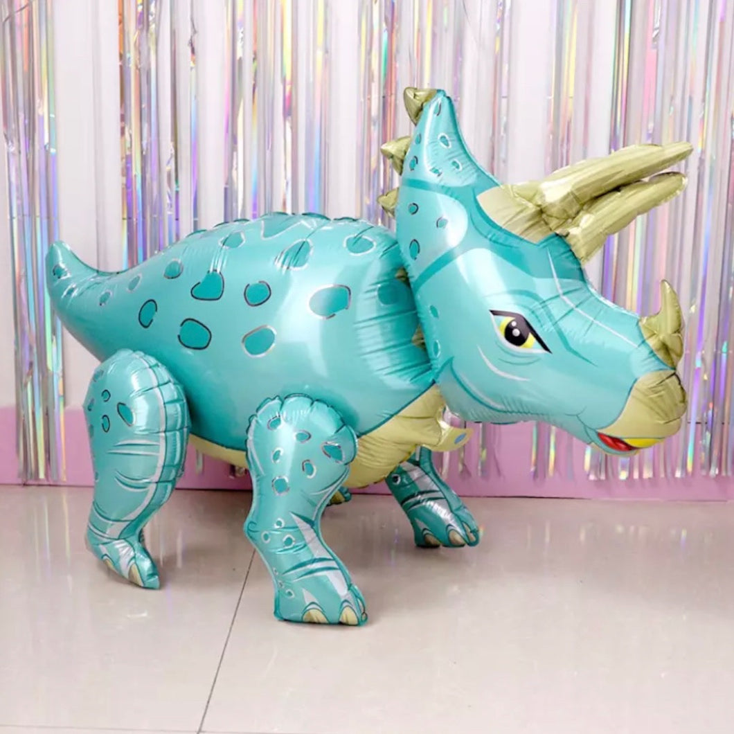 Folie Ballong Triceratops Turkis